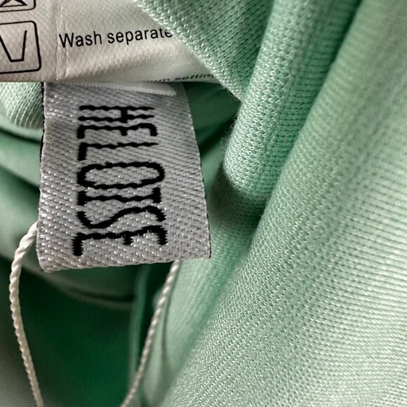 Heloise Fashion Size XL Womens Sleeveless Green Dress With Lace Yoke & Flared - Picture 9 of 12